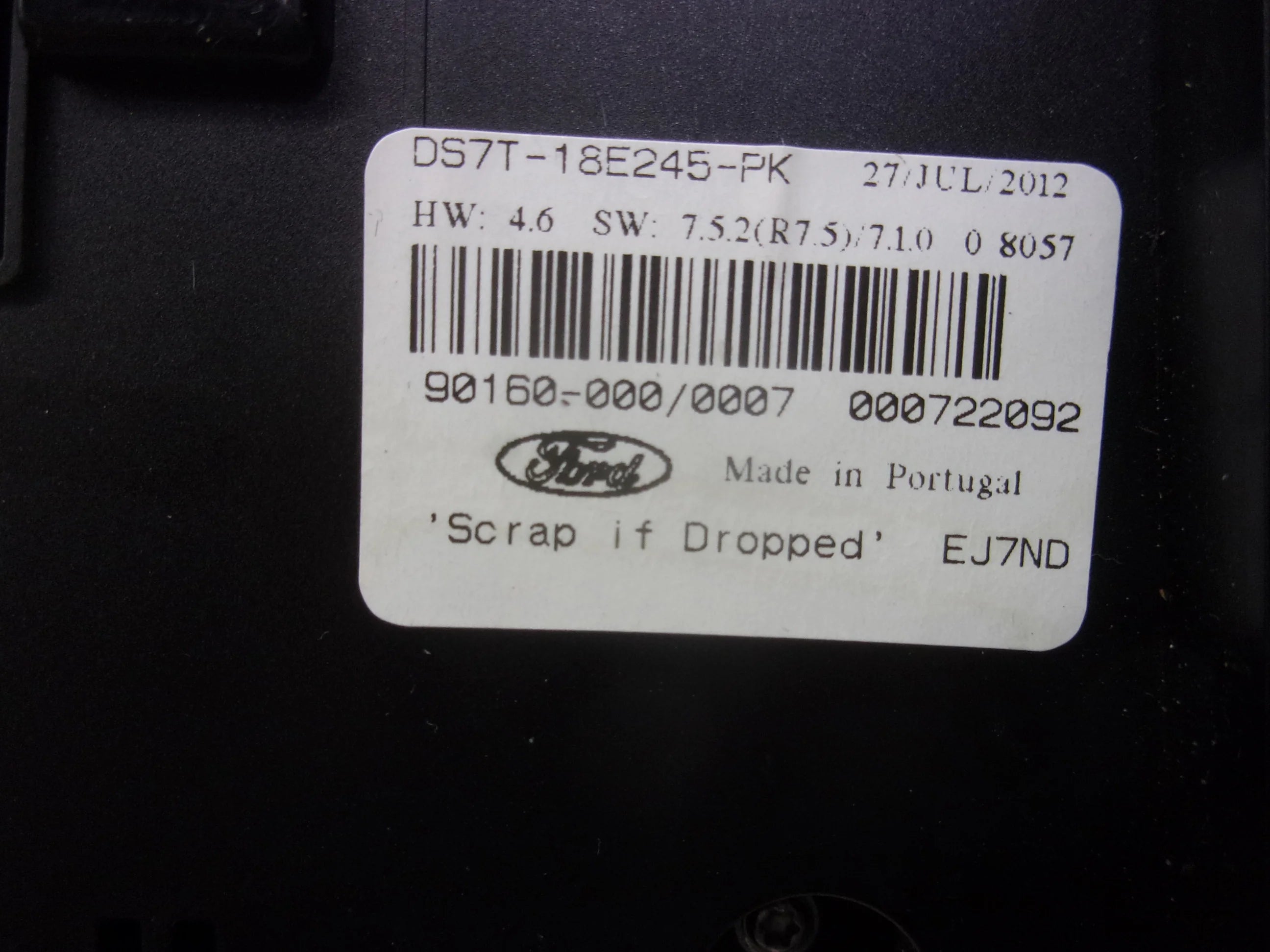 Used 2013 Ford Fusion Sony Radio Control Panel Climate Control DS7T-18E245-PK OEM (Good)
