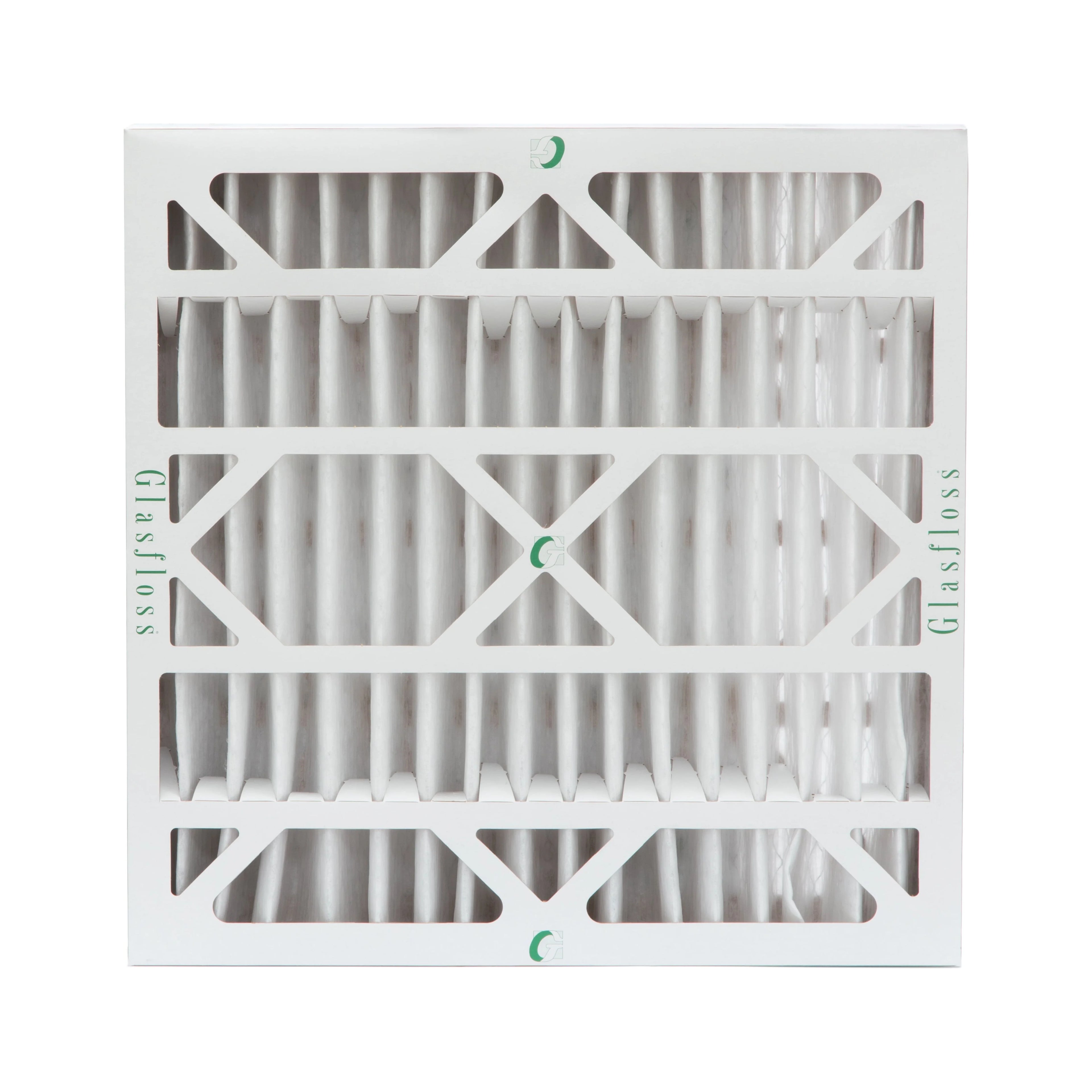 2 Pack of 20x20x4 MERV 13 Pleated 4" Inch Air Filters by Glasfloss. Actual Size: 19-1/2 x 19-1/2 x 3-3/4