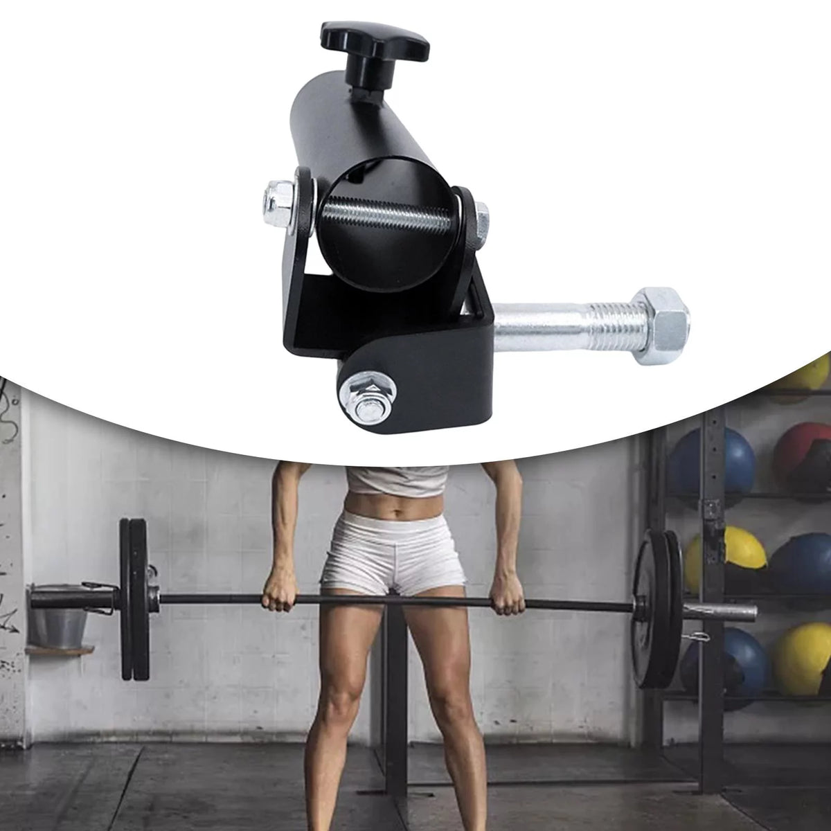 Multi Function Row Attachment Platform Full 360 Degree Swivel for Barbell