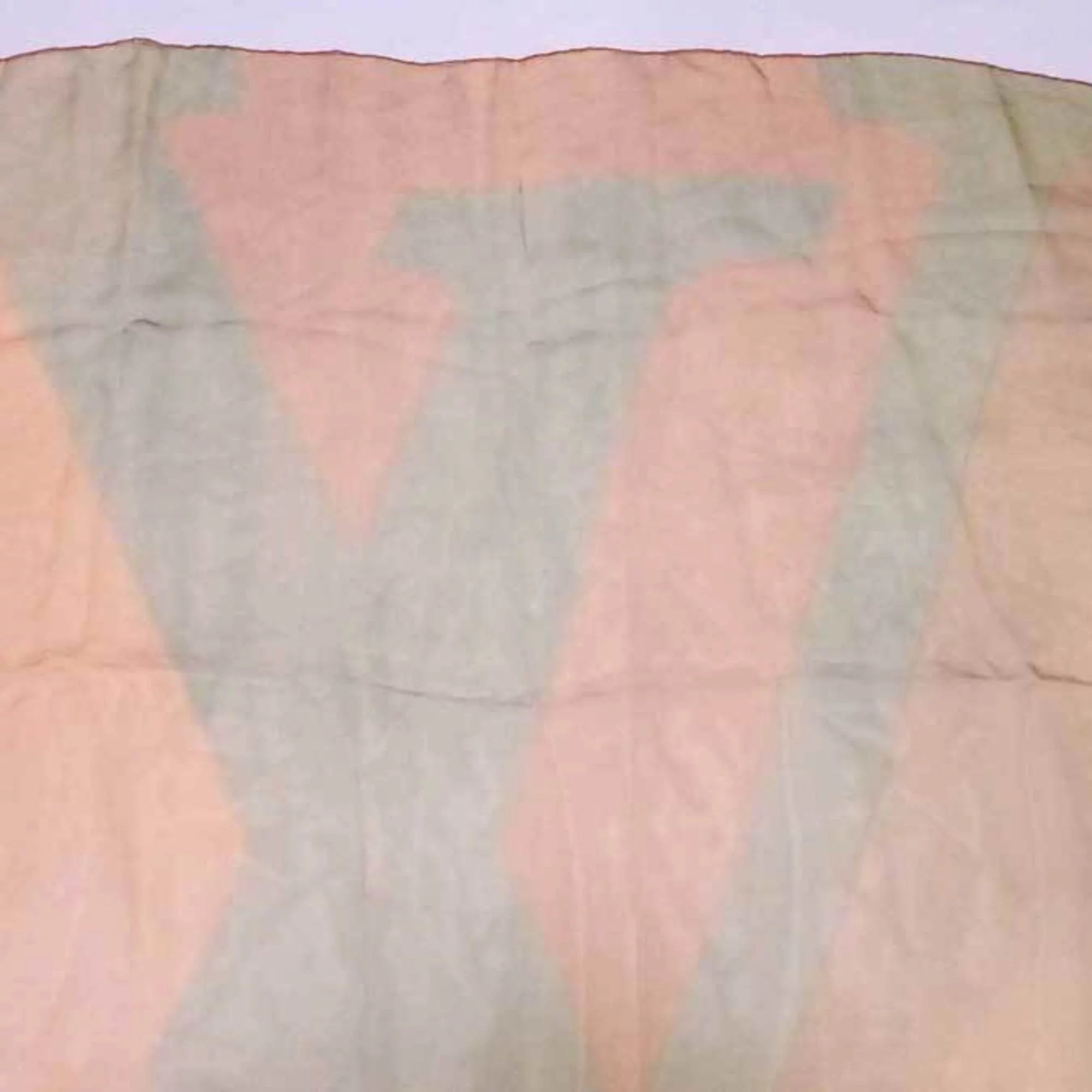 Previously Owned Louis Vuitton Scarf LV Logo Orange x Yellow Green 100% Silk For Her (Good)