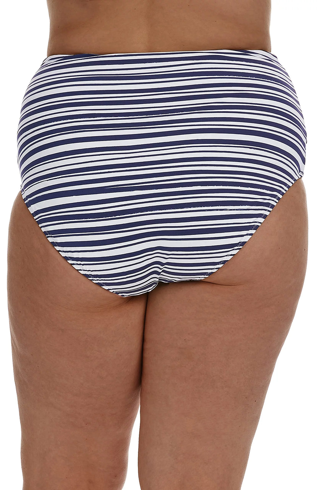 $67 La Blanca Womens High Waist Hipster Swimsuit Bikini Bottoms Blue Size 20W