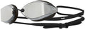 TYR Tracer X Racing Mirrored Goggle BLK Frame/Silver Gasket/Silver Metallic Mirror Lens