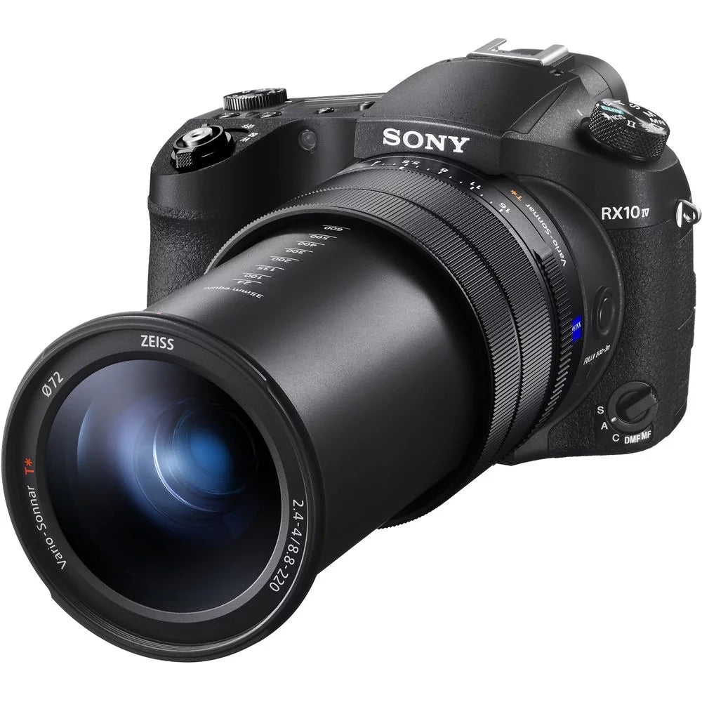 Sony Cyber-shot DSC-RX10 IV Digital Camera + 4K Monitor + Rode VideoMic + More