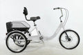 HALJEN 7 Speed Tricycle for Adults 24 Inch, Adult Tricycles for Women Men Seniors with Large Rear Basket,  Enfoldment Tricycle,400 lb.