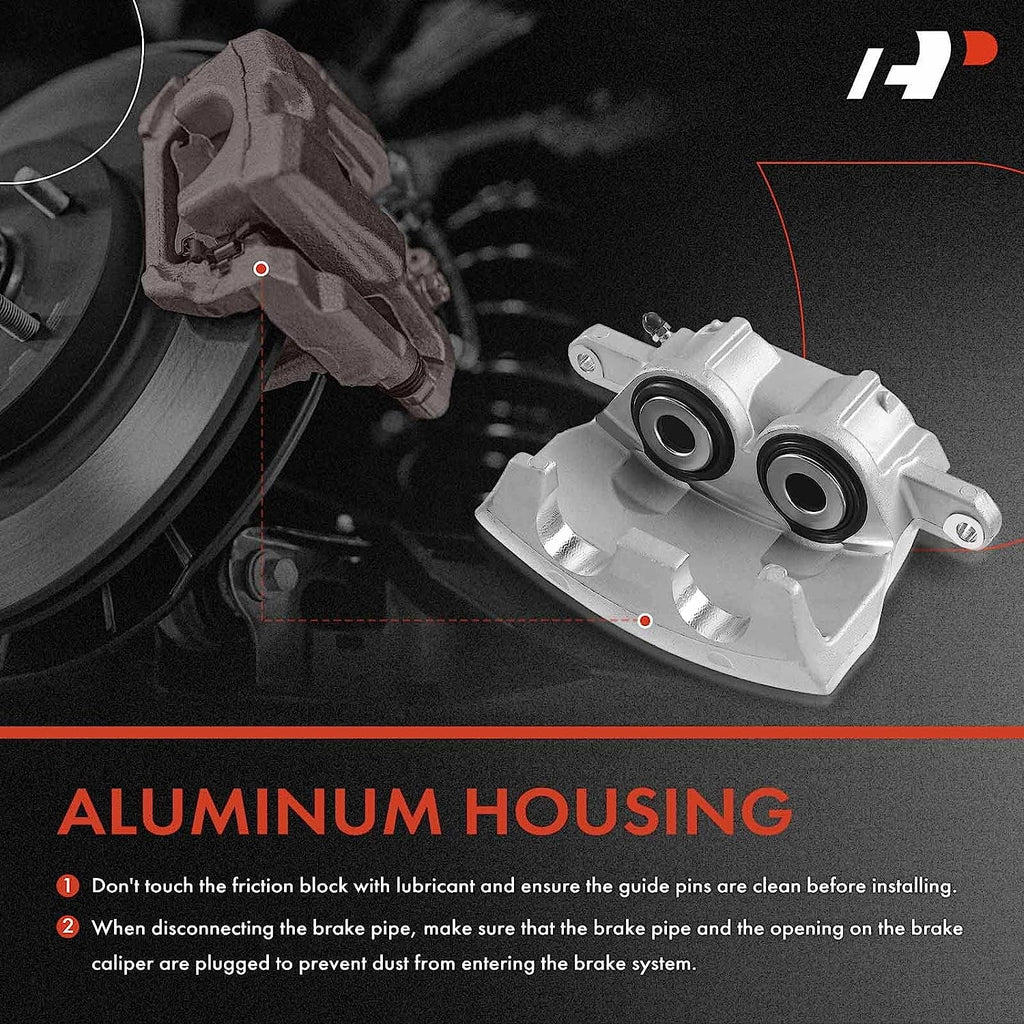 A-Premium Disc Brake Caliper Assembly Without Bracket Compatible with Select Dodge Models - M300/RM300 1973-1974, M350/R300 1974 - Front Left Driver Side