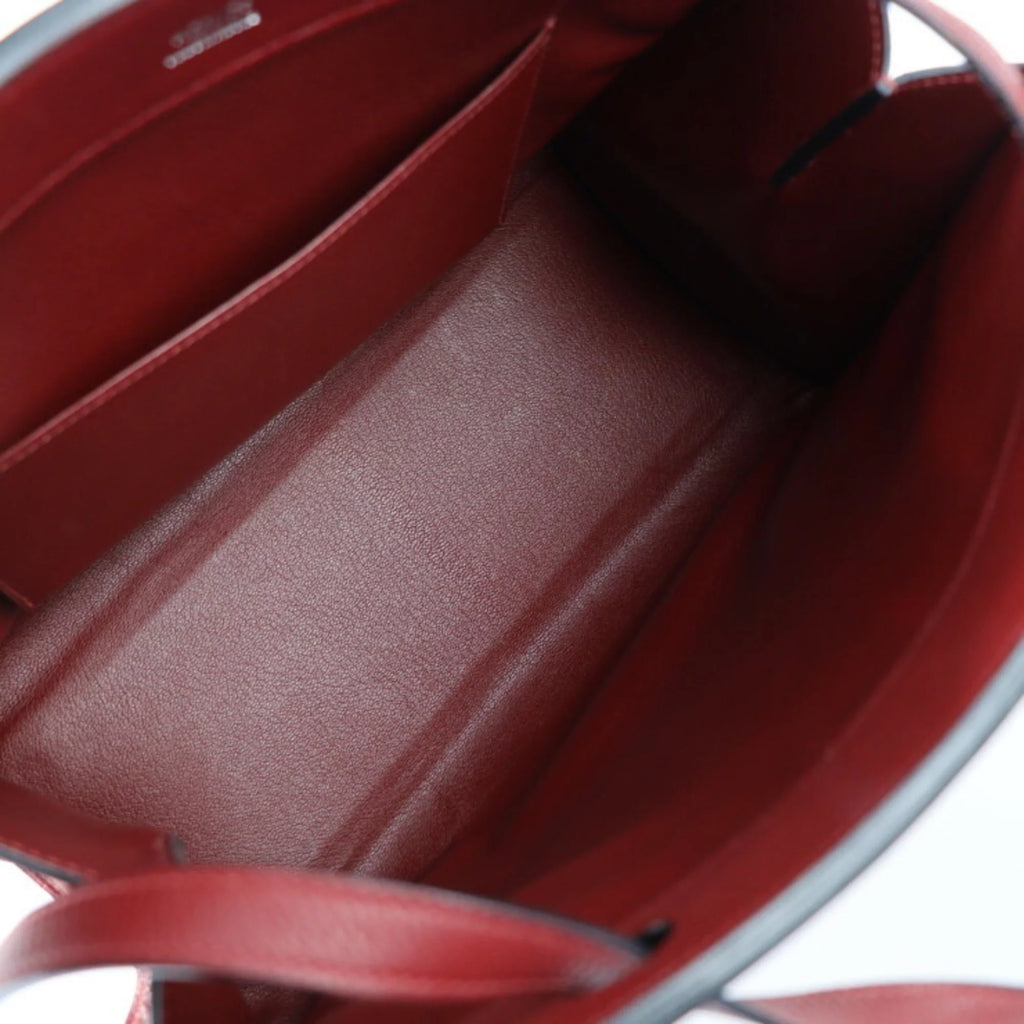 Used HERMES Hermes Museau Shoulder bag Taurillon Clemence Rouge Ash Tote □E stamp (Good)