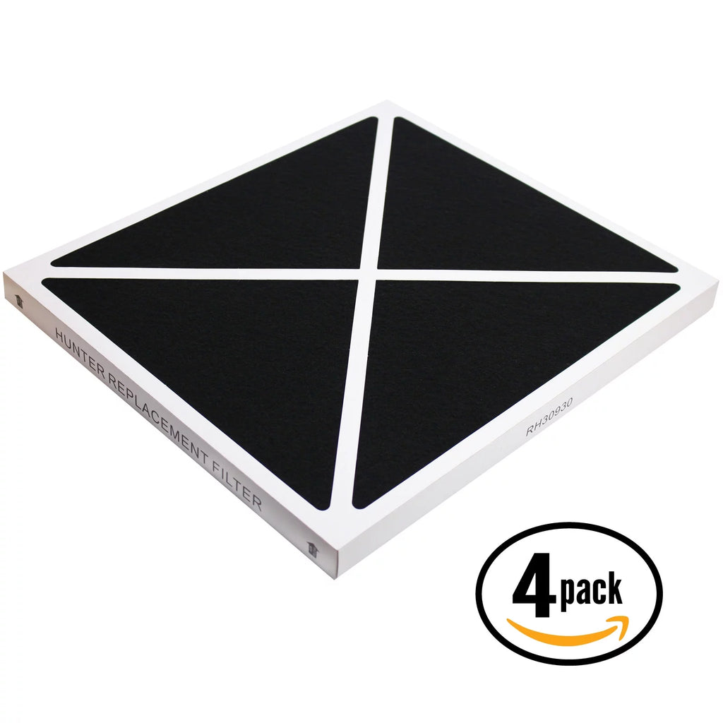 4-Pack Replacement Hunter 30255 Air Purifier Filter - Compatible Hunter 30930 Air Filter