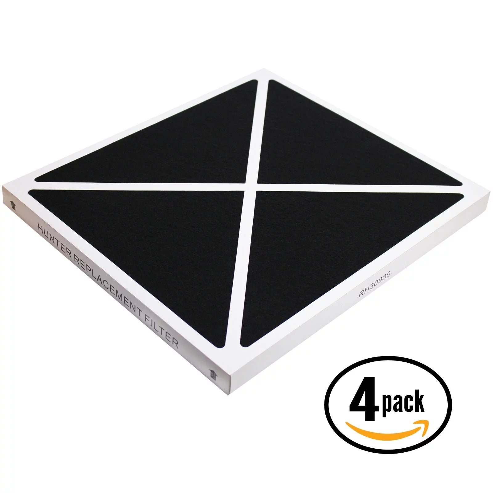 4-Pack Replacement Hunter 30255 Air Purifier Filter - Compatible Hunter 30930 Air Filter