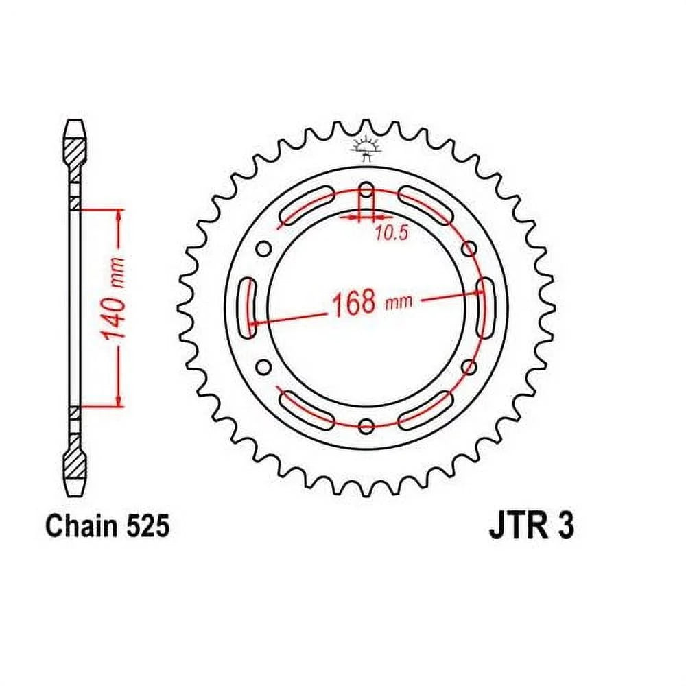 JT Front & Rear Sprocket Kit for Street BMW F800 GS 2009-2012