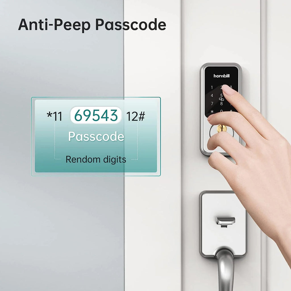 Smart Front Door Locks Deadbolt: GOURE Keyless Entry Keypad Door Lock, Digital Electronic Bluetooth Code Locks for House Airbnb