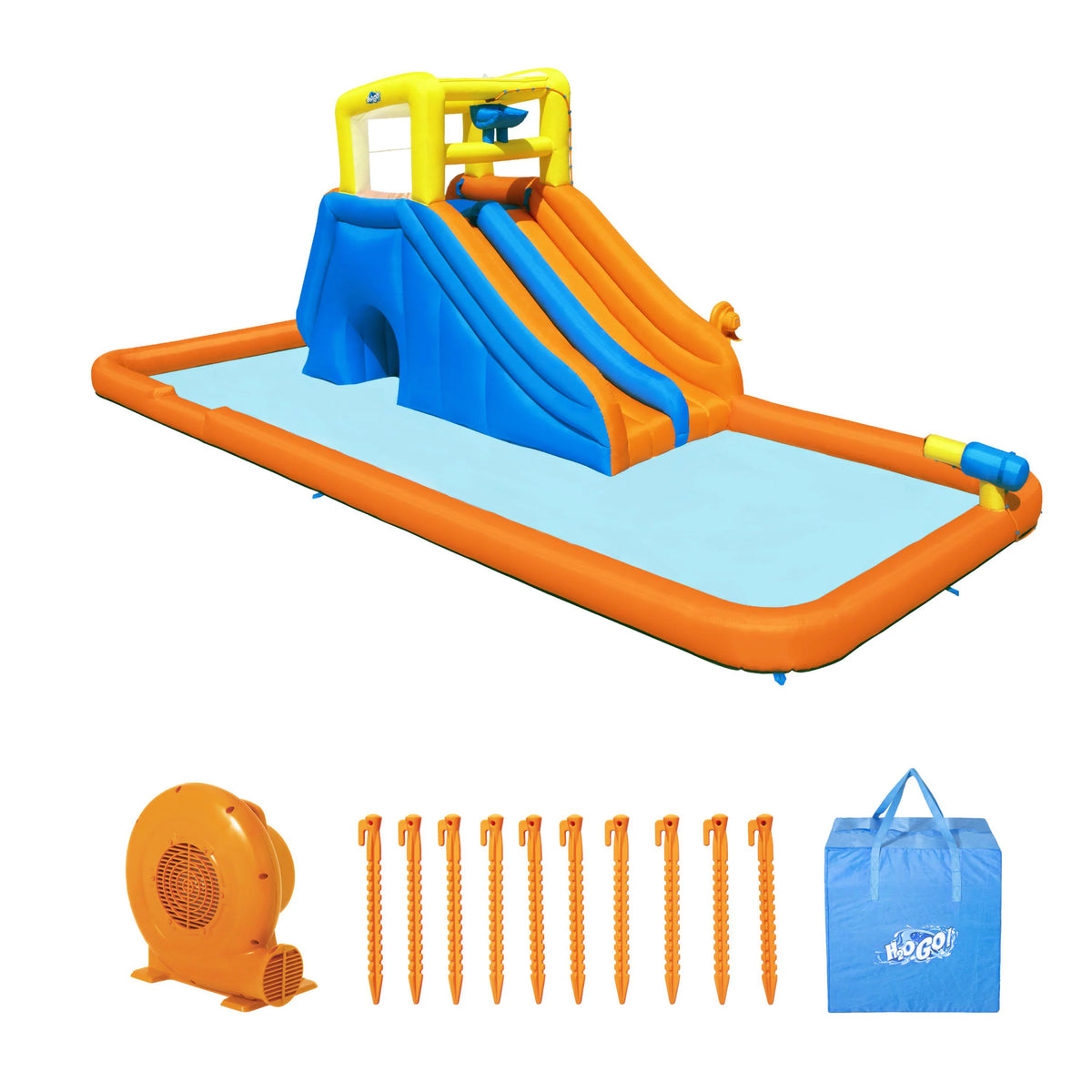 H2OGO! Maui Mountain Kids Inflatable Water Park 23' 4" Long
