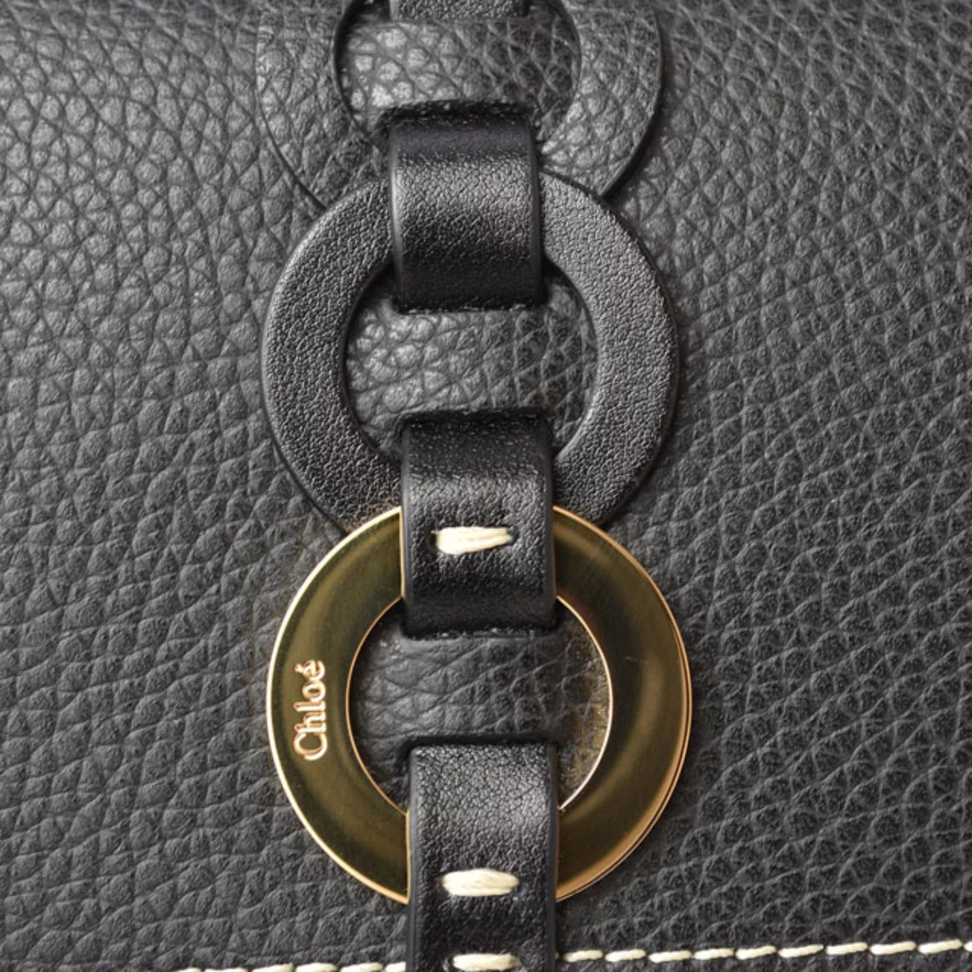 Secondhand Chloé Chloe Wallet Long Darryl Daryl Black CHC21SP115E04 (Like New)