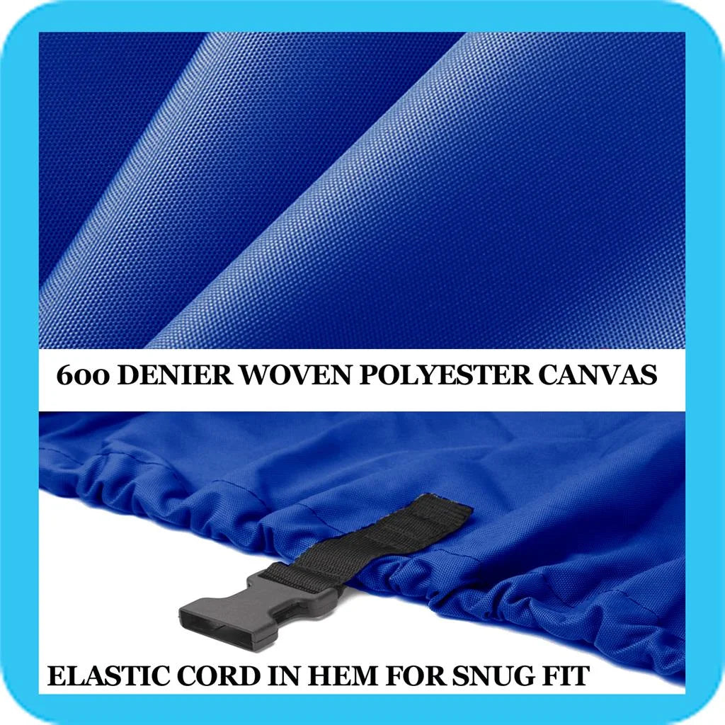 BLUE, GREAT QUALITY BOAT COVER Compatible for DELTA/GREGOR SUPER SEAHAWK 20 O/B 1999