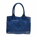 Secondhand Tory Burch Nylon Canvas x Patent Leather Navy Bag Tote Female (Good)