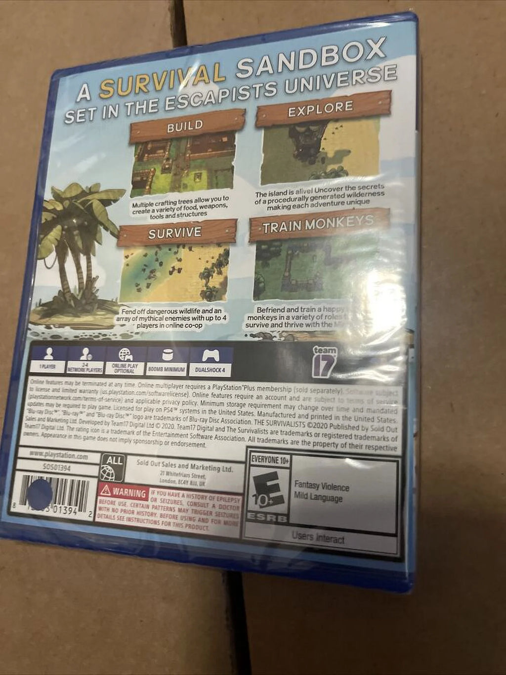 BRAND NEW/SEALED.  The Survivalists - PS4.