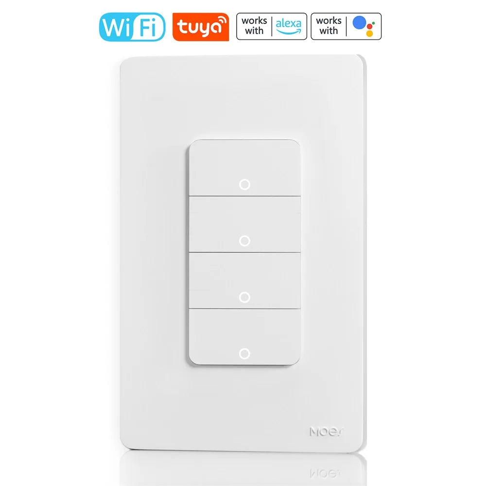 Andoer Switch,Switch Voice Switch Switch Wifi Switch Wireless Remote Compatible With And Assistant Voice App Wireless With App Assistant Smart Voice Via Voice Via And Wifi Enabled Smart
