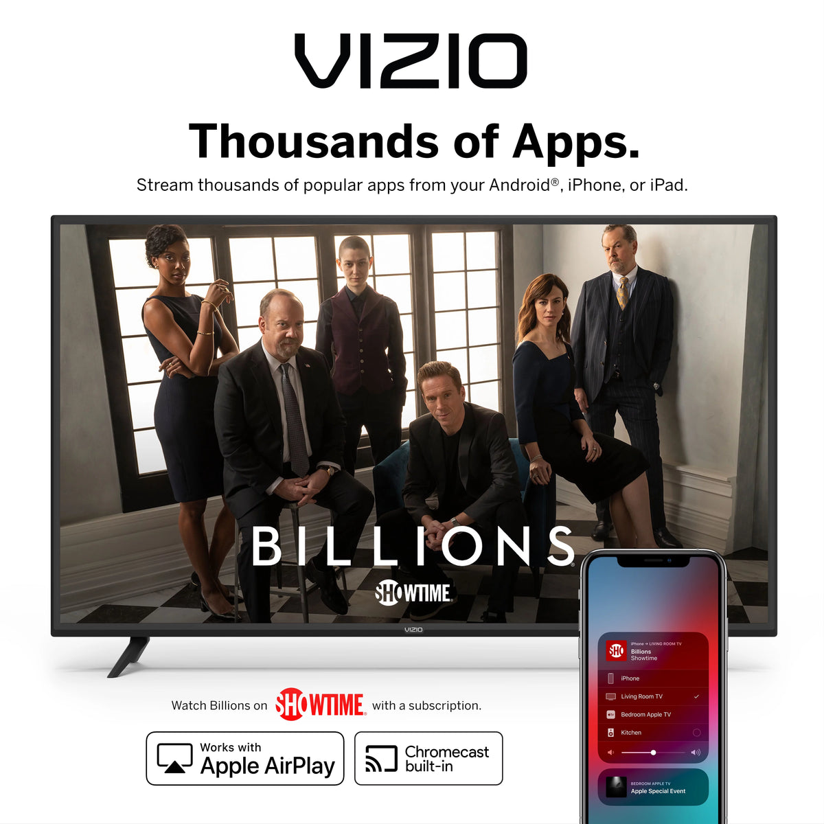 VIZIO 50" Class 4K UHD Quantum Smartcast Smart TV HDR M-Series M50Q7-H1