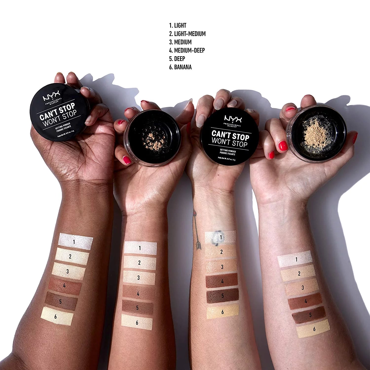 NYX Can't Stop Won't Stop Setting Powder - 02 Light-Med