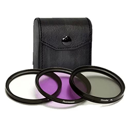 Olympus SP-550 UZ Appropriate 3-Piece Multiple Coated Filter Kit 52mm + 3pc Cleaning Kit
