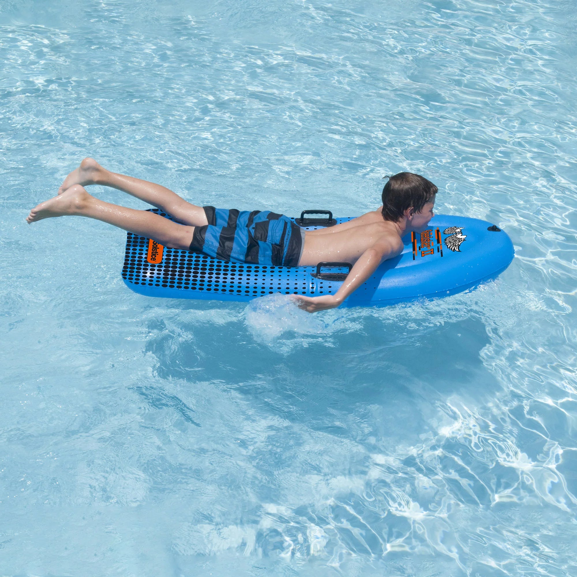 60-Inch Inflatable Blue Solstice Speedster II Swimming Pool Body Board