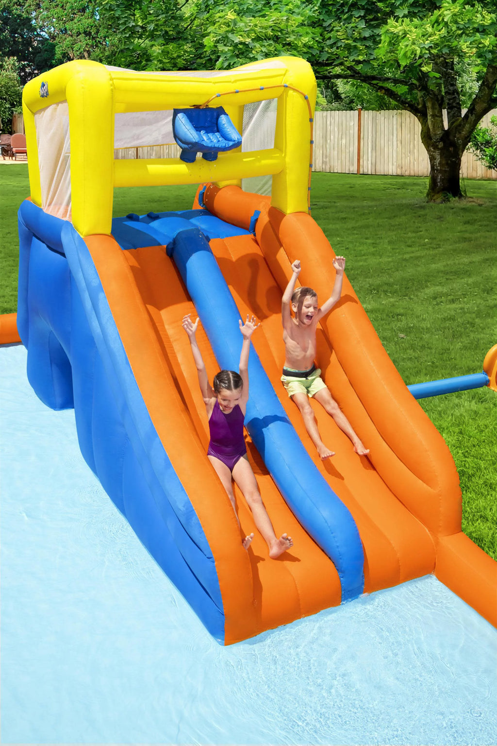 H2OGO! Maui Mountain Kids Inflatable Water Park 23' 4" Long