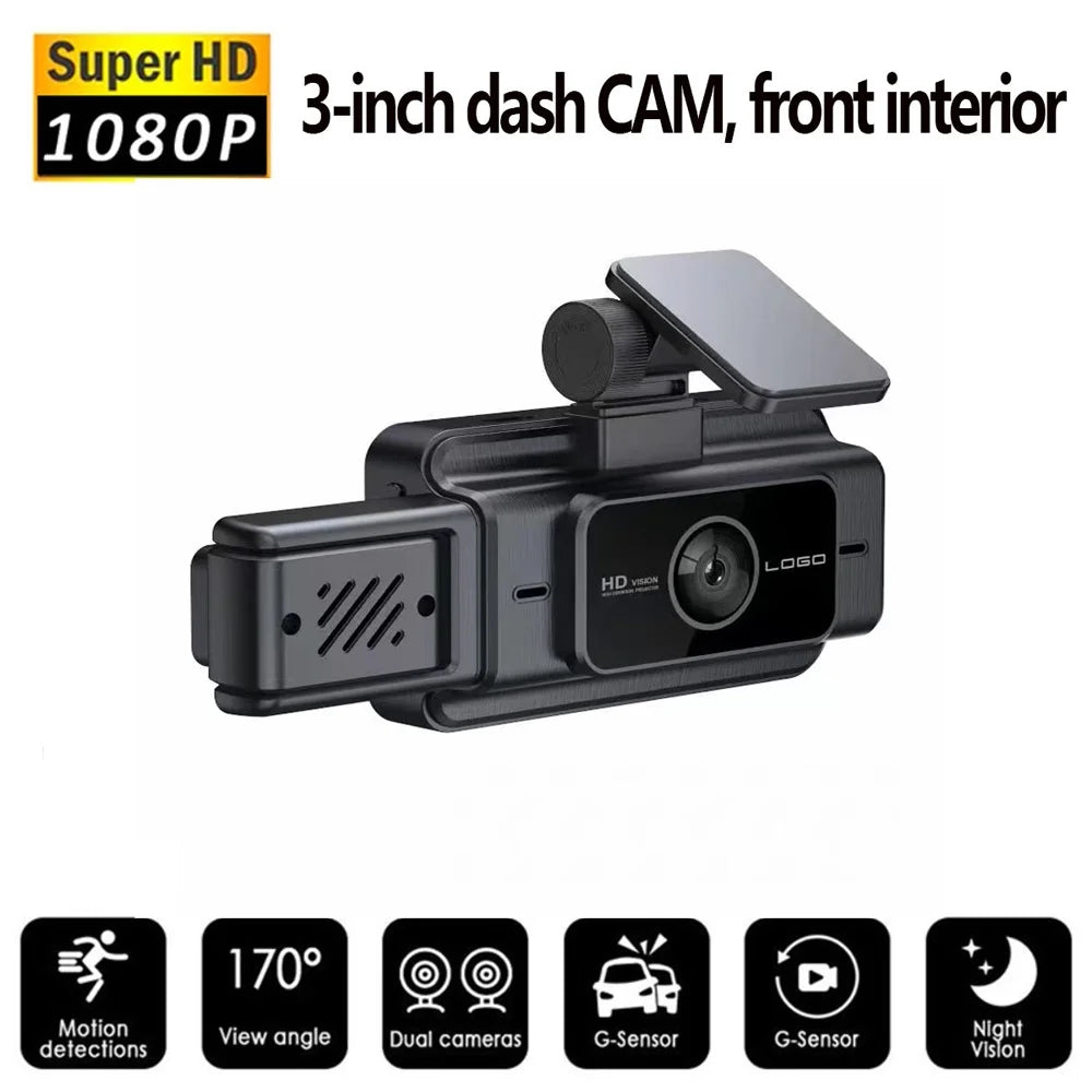 GoolRC Dash Camera,Dash Cam Rearview Mirror Car Video 3 Cameras Mirror Car Camera Wifi Cameras Wide Clear Car Camera Car Rearview Cam Rear 3 Cam With 3 Pristin Safety Cam Rear Mirror Wifi Car Buzhi