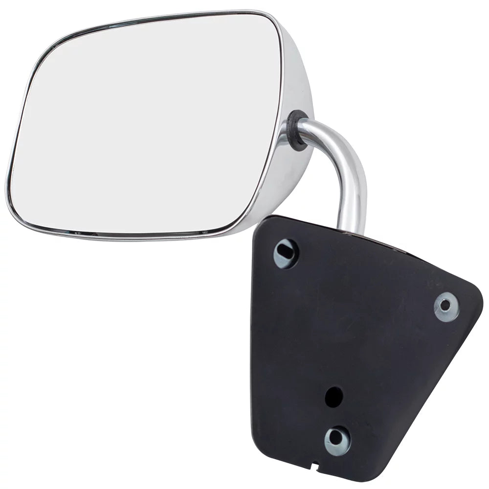 Brock Replacement Manual Side Door Rust-resistant Alloy Low Mount Mirror Compatible with 1973-1991 C/K/R/V Pickup Truck SUV 996220