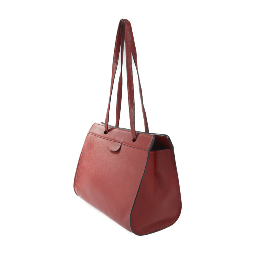 Used HERMES Hermes Museau Shoulder bag Taurillon Clemence Rouge Ash Tote □E stamp (Good)