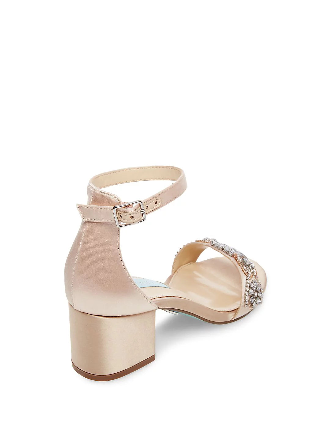Betsey Johnson For Her Sb-Mel Heeled Sandal, Champagne, Size 7.5