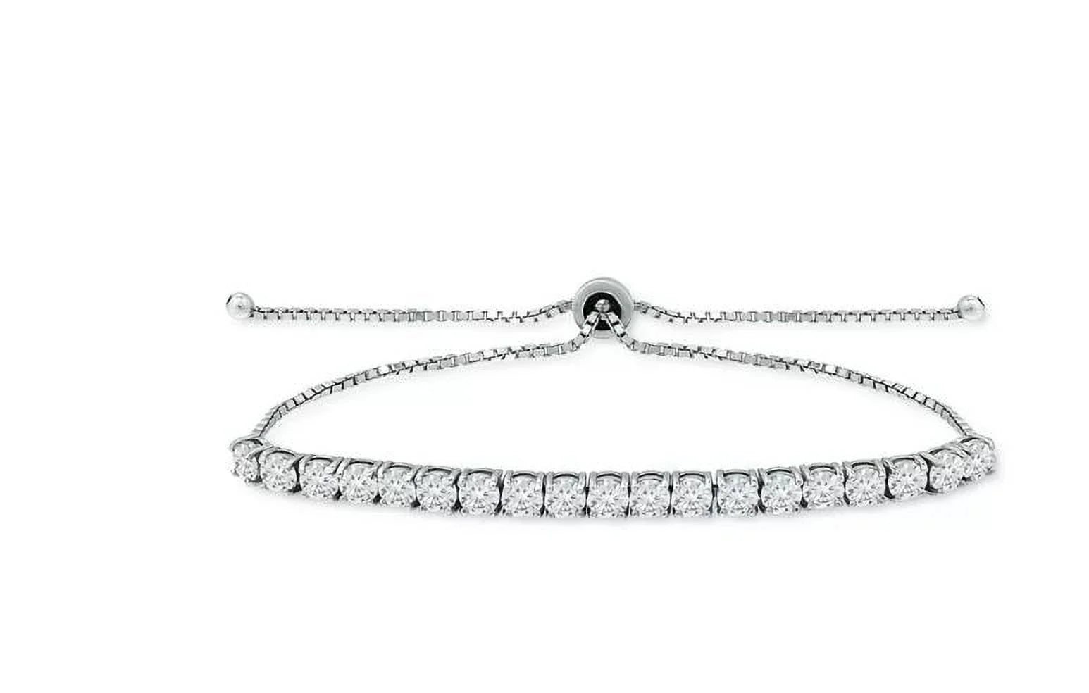 Giani Bernini Sterling Silver Cubic Zirconia Bolo Bracelet