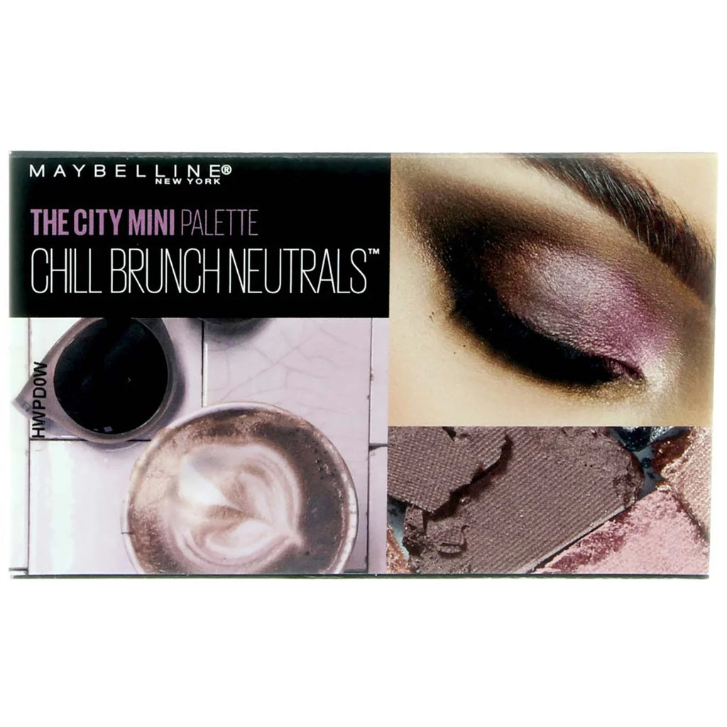 Maybelline The City Mini Eyeshadow Palette Makeup, Chill Brunch Neutrals, 0.14  oz (Pack of 3)
