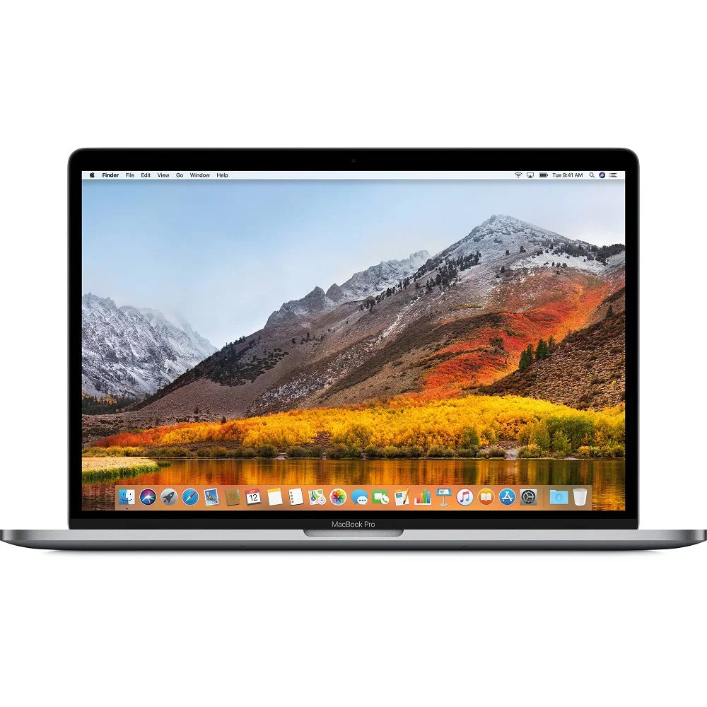 Secondhand MacBook Pro 15" 2.6 GHZ Core i7, 32 GB 512 GB SSD, 2018,, Space Silver + Case + Apple Wireless Mouse (Refurbished: Like New)