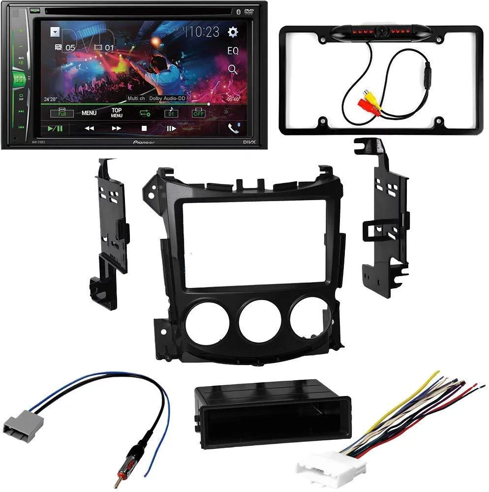 KIT4918 Bundle for 2009-2018 Nissan 370Z W/ Pioneer AVH-241EX Double DIN Car Stereo with Bluetooth/Backup Camera/Installation Kit/in-Dash DVD/CD AM/FM 6.2" Touchscreen Digital Media Receiver