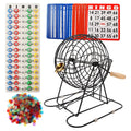 GSE Games & Sports Expert Deluxe Bingo Game Set with Black Bingo Cage, Plastic Masterboard, Bingo Balls, Bingo Cards and Bingo Chips. Great for Kids, Adults and Family Party