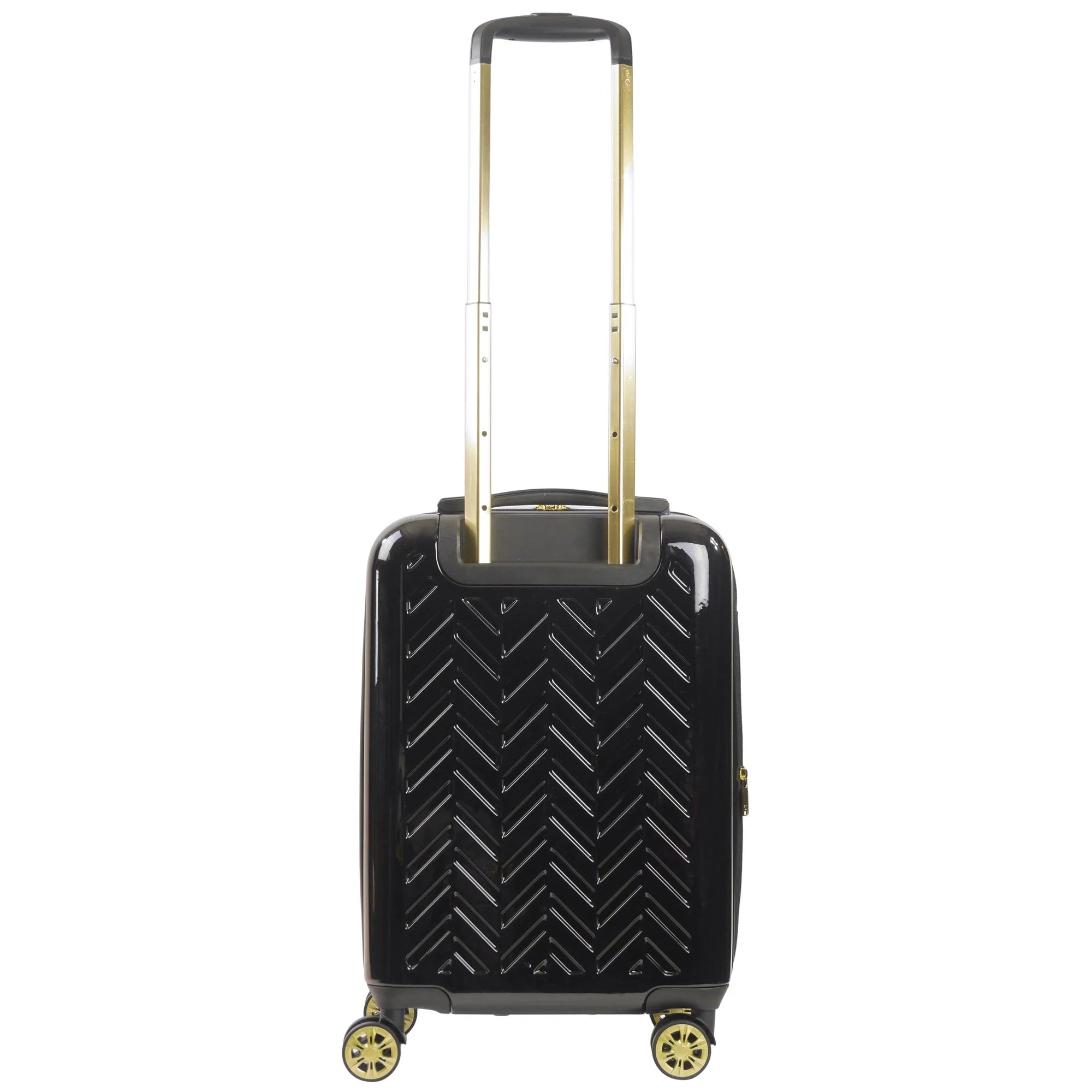 Grove 22 Inch Rolling Luggage, Hardshell Carry On Suitcase with Spinner Wheels, Black