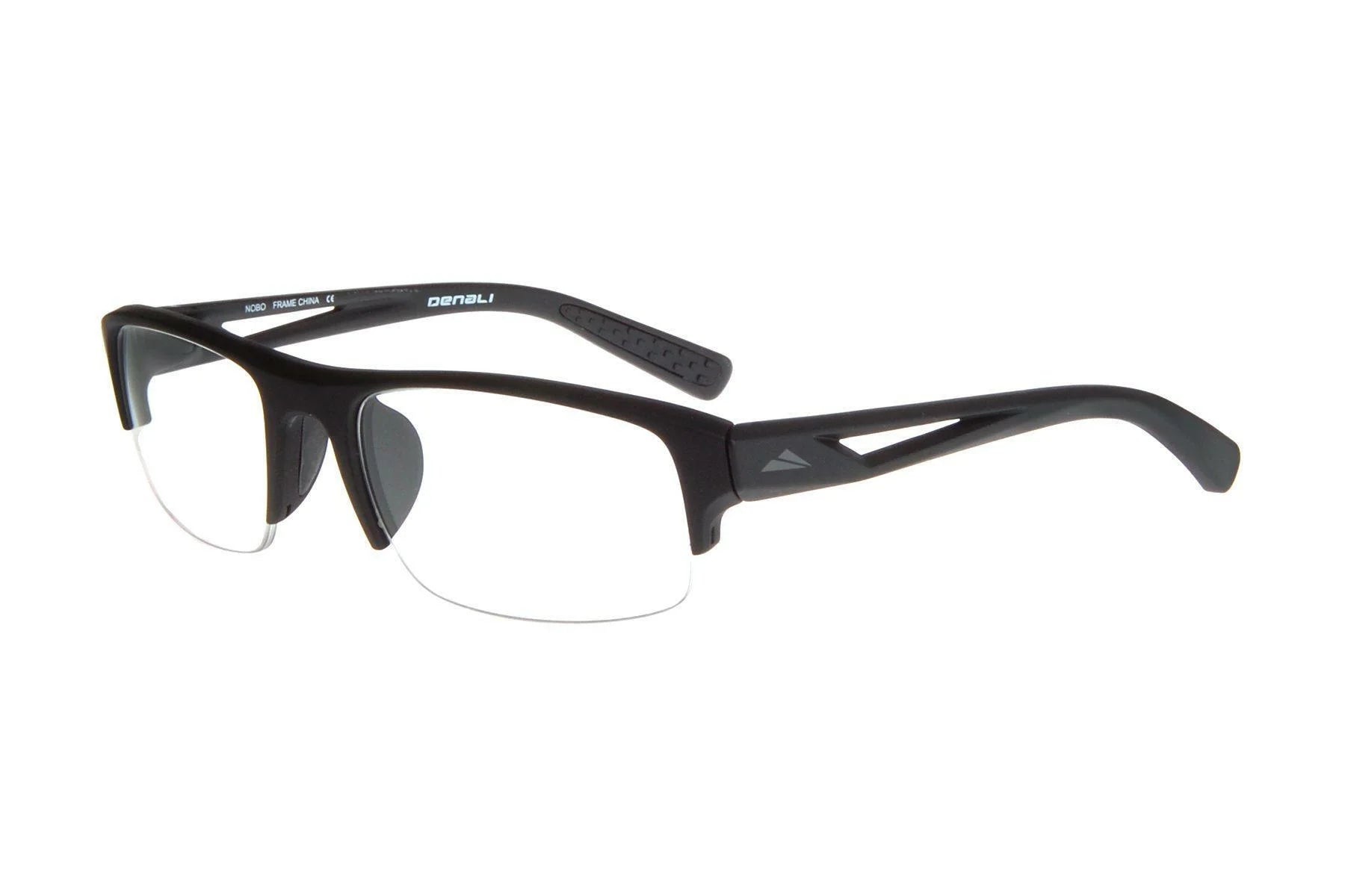 NEW DENALI Eyewear Matte Black NOBO Eyeglasses 55/19/140