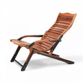 Silla de Relax Plegable de Madera con Estructura de Metal