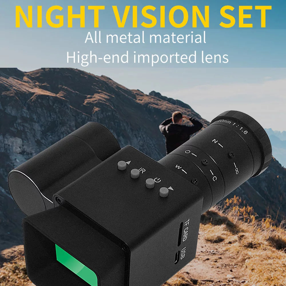Walmeck 1080P Portable Night-Visions Device Day Night Use 1.54Inch Display Photo Taking Video Recording Infrared Digital Vedio Camera for Fishing Boating Observation