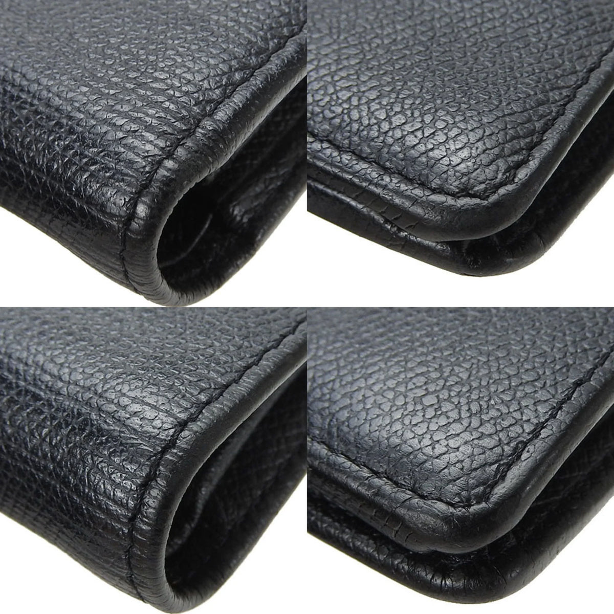 Secondhand CHANEL bifold long wallet A20904 1 Coco button black leather accessories ladies coco (Good)