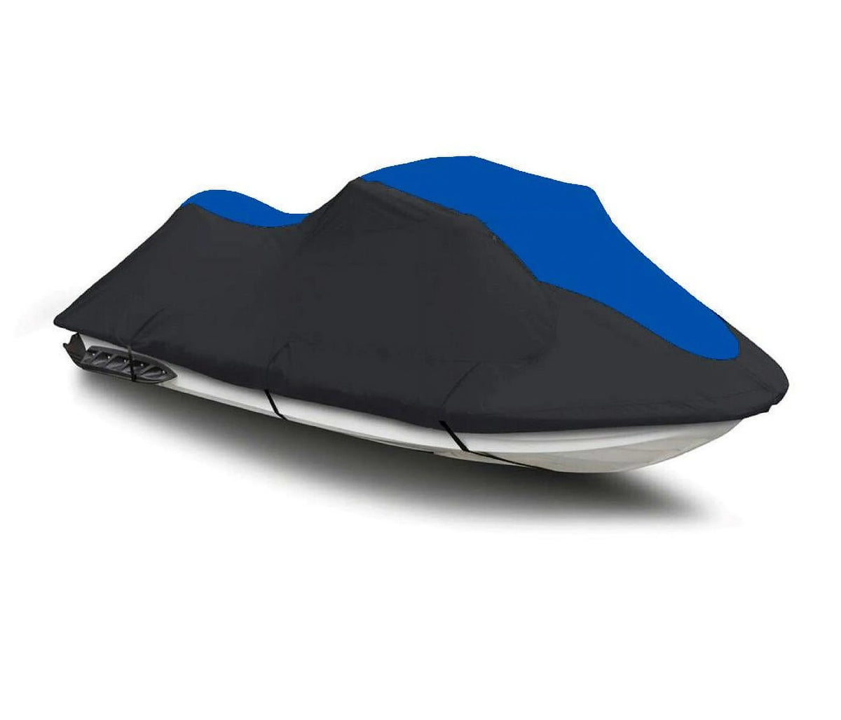BLACK / BLUE HEAVY-DUTY, 600 DENIER Cover Compatible for Kawasaki ST 750 1993 1994 1995 1996 1997 1998 Jet Ski Trailerable Cover
