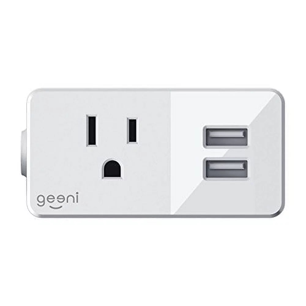 Geeni Switch and Charge Smart Wi-Fi Plug with 2-USB Ports