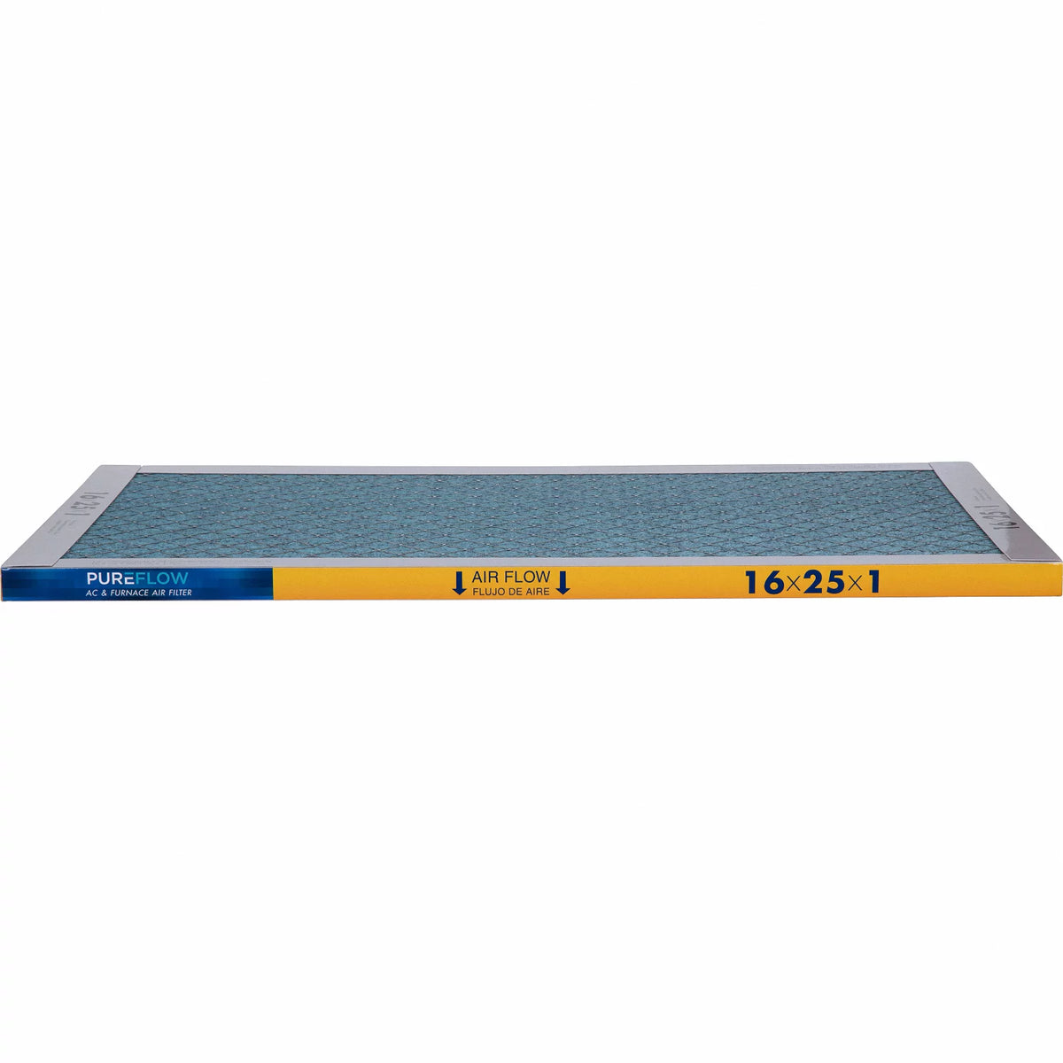 PureFlow, Home Furnace Air Filter 16x25x1, with 4 Layers of Advanced Filtration Technology, MERV-13 Pack-of-2