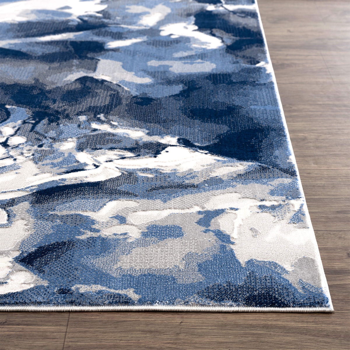 Abani Regal Collection Area Rug Mid Century Modern Bedroom Living Room Decor Floor Rug 6 x 9 Blue
