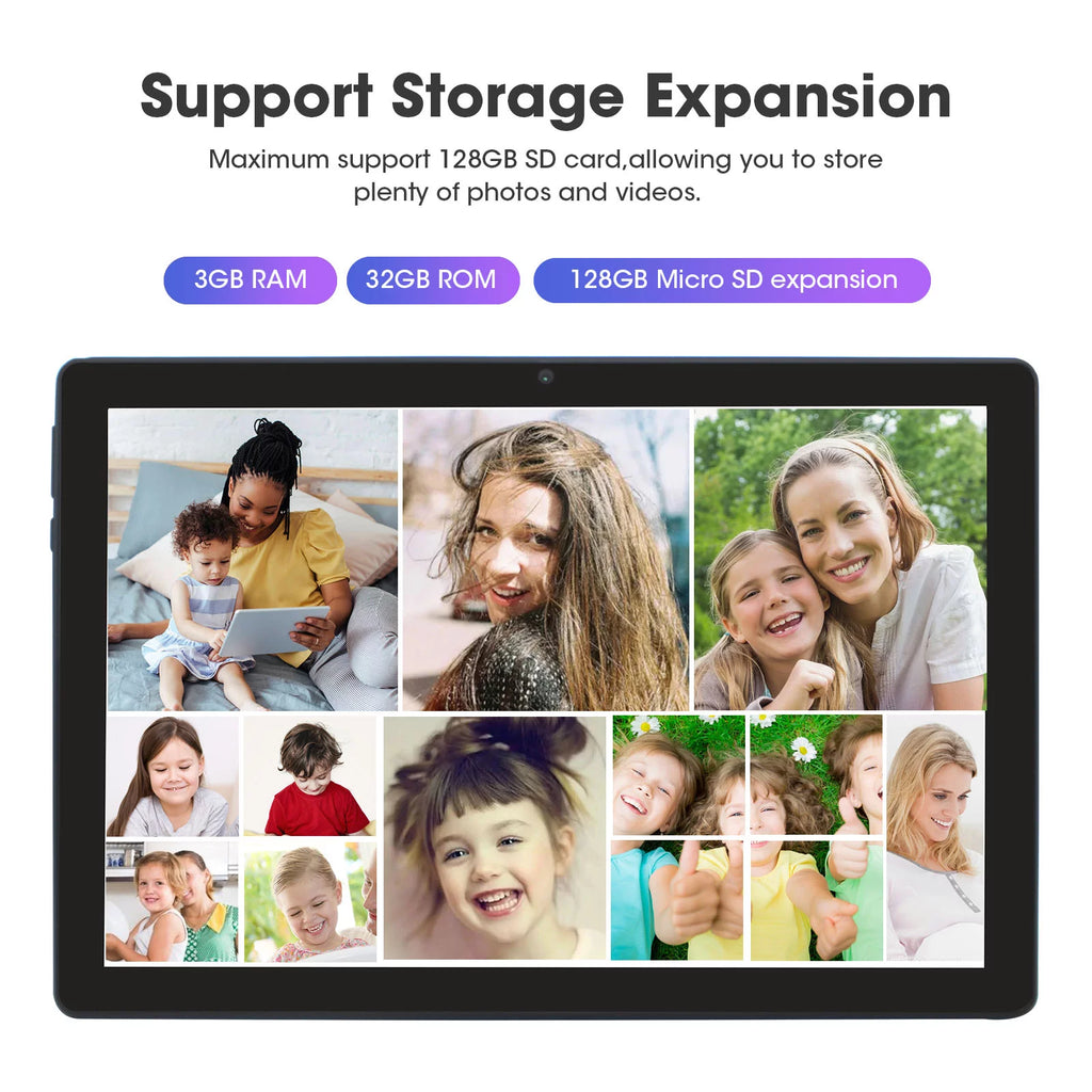 weelikeit Tablet 10 inch Android 11 Tablet with AX WiFi6,3GB RAM 32GB ROM Storage Tablet PC, 1280x800 IPS Display, 5MP+8MP Camera, Bluetooth 5.0, with Stylus(Blue)