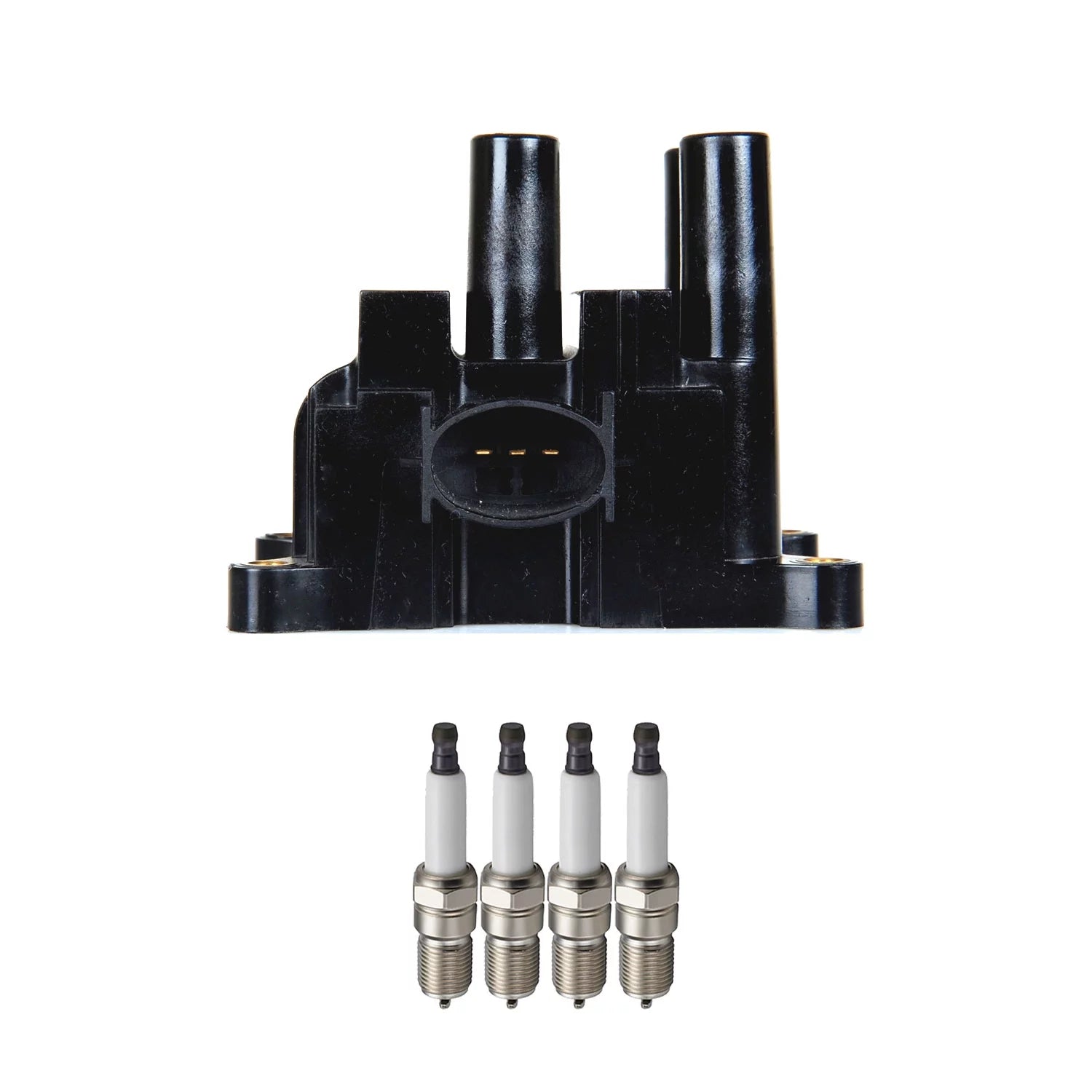 1 ISA Ignition Coil and 4 Spark Plugs Compatible with  2001-2009 Mazda B2300 FD501 SP432 C1341