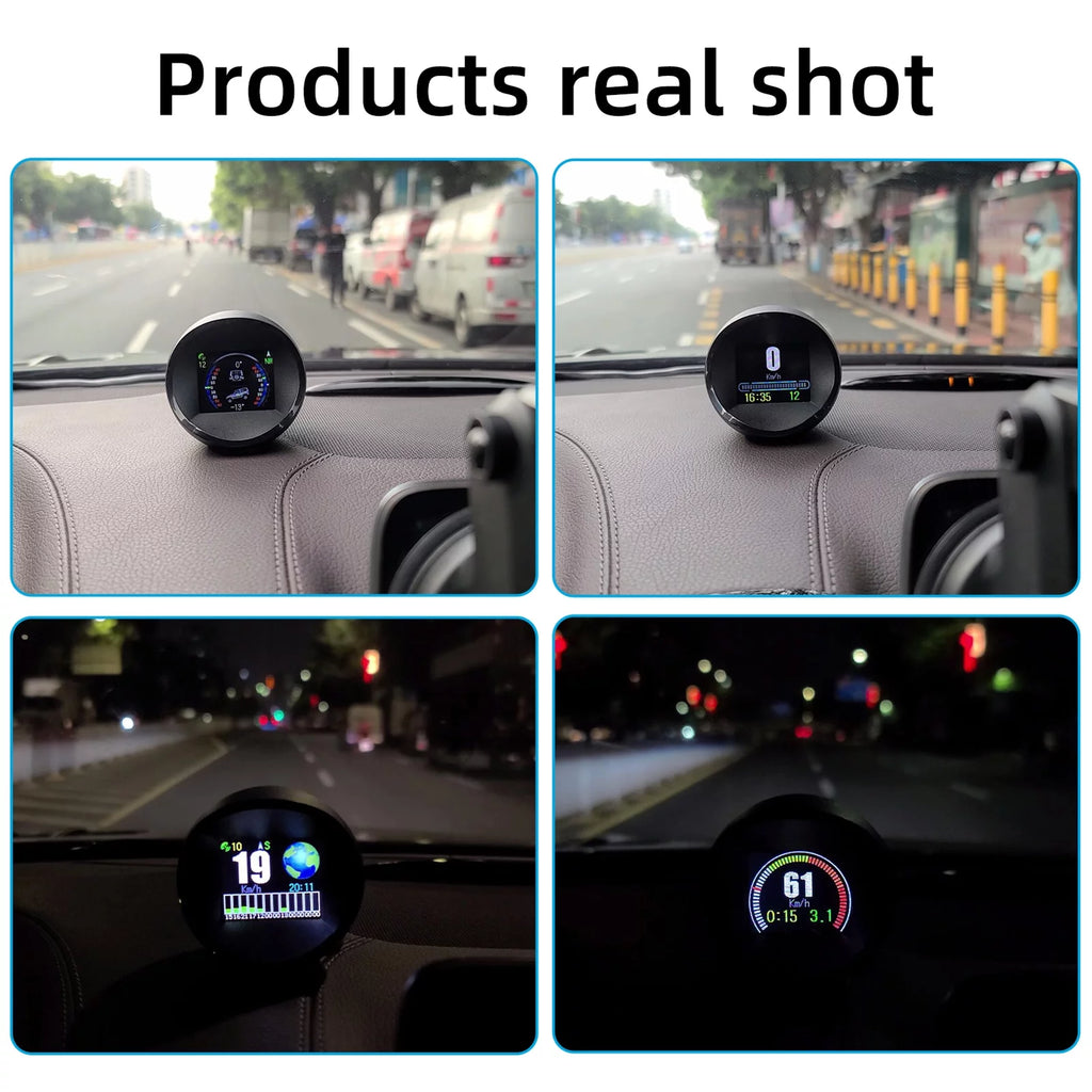 Andoer Digital Inclinometer Level & Angle Gauge, Head Up Display Speedometer for Cars, SUVsGP11