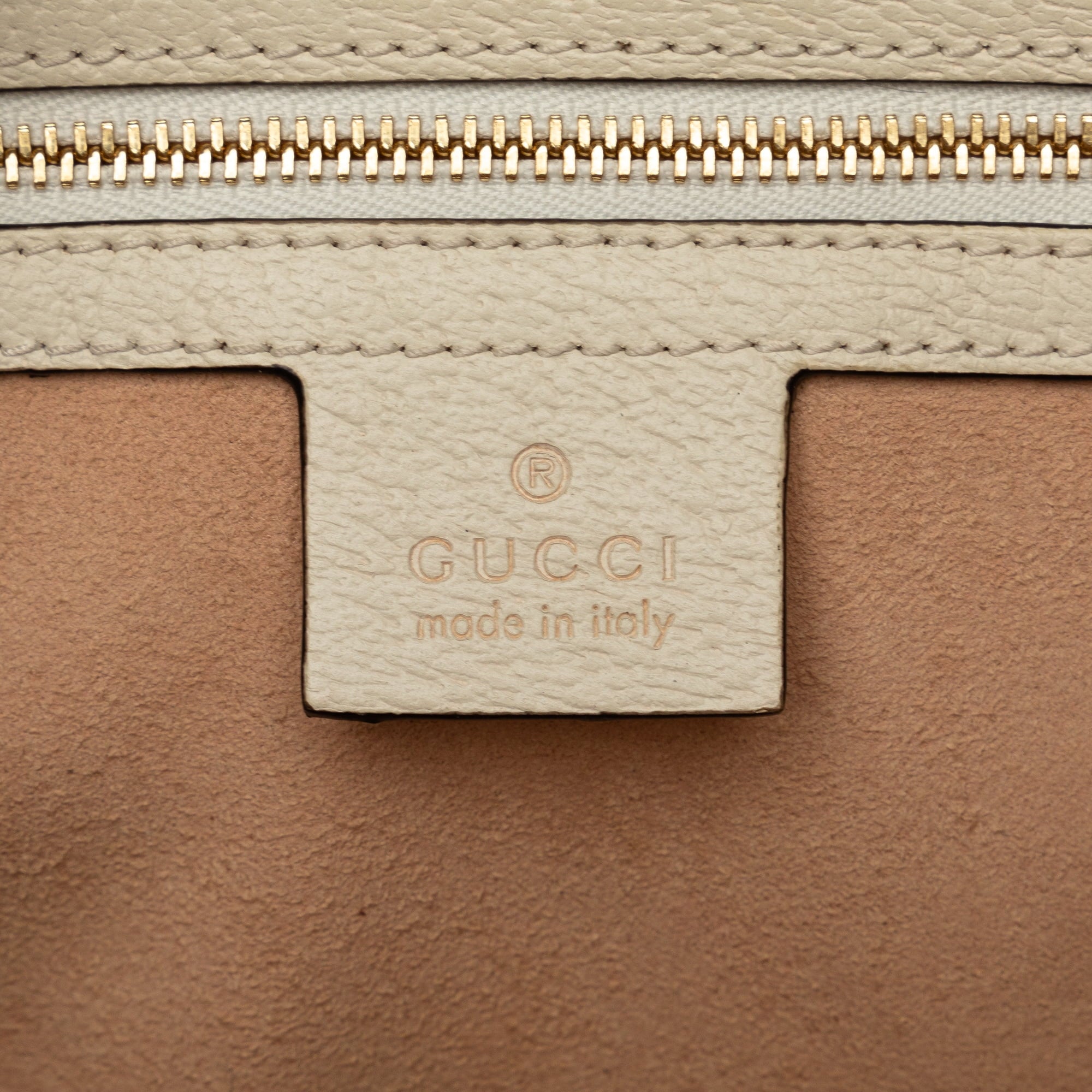Secondhand Authenticated Gucci Ophidia Satchel Calf Leather White Unisex (Good)