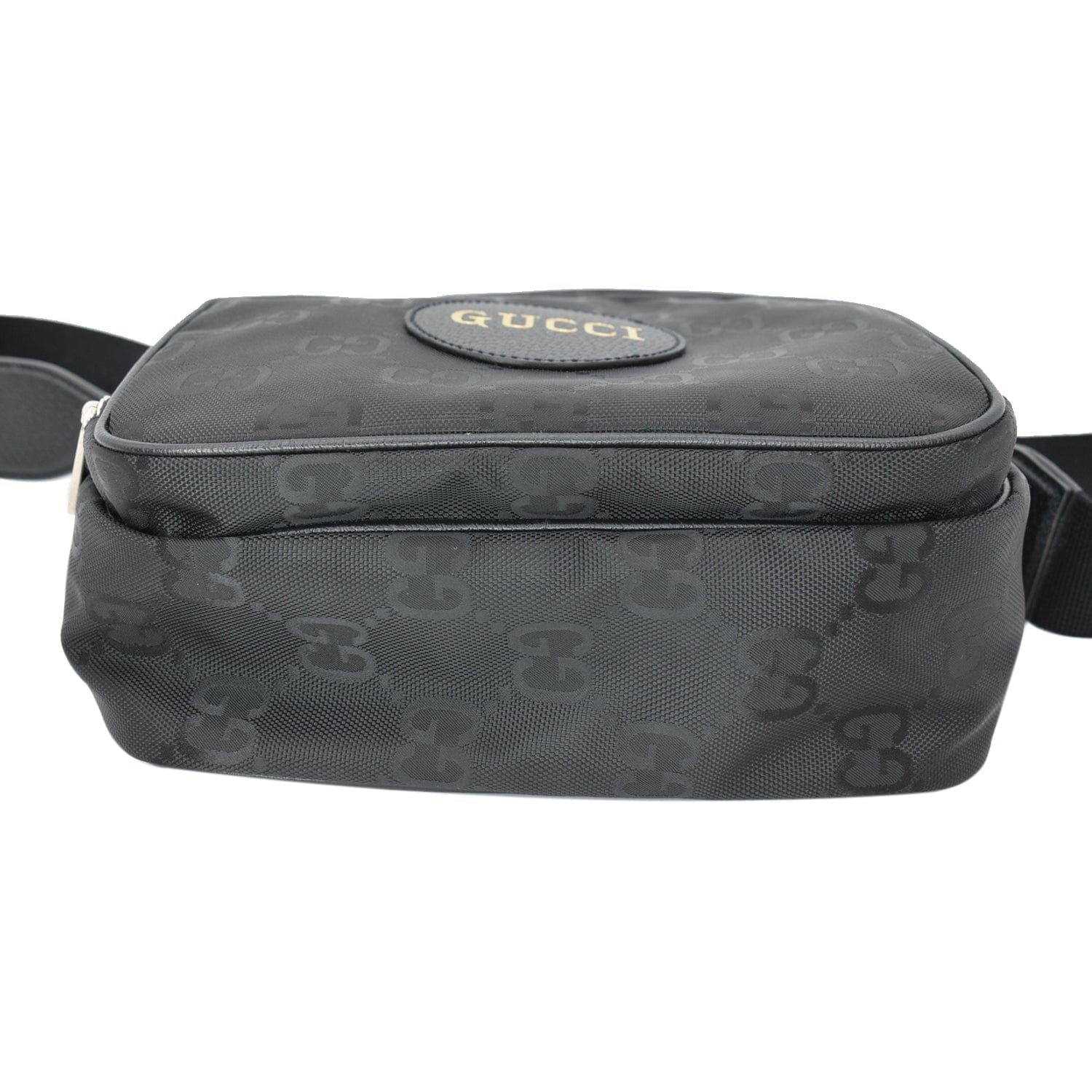 Used GUCCI Off The Grid GG Monogram Nylon Shoulder Bag Black 625858