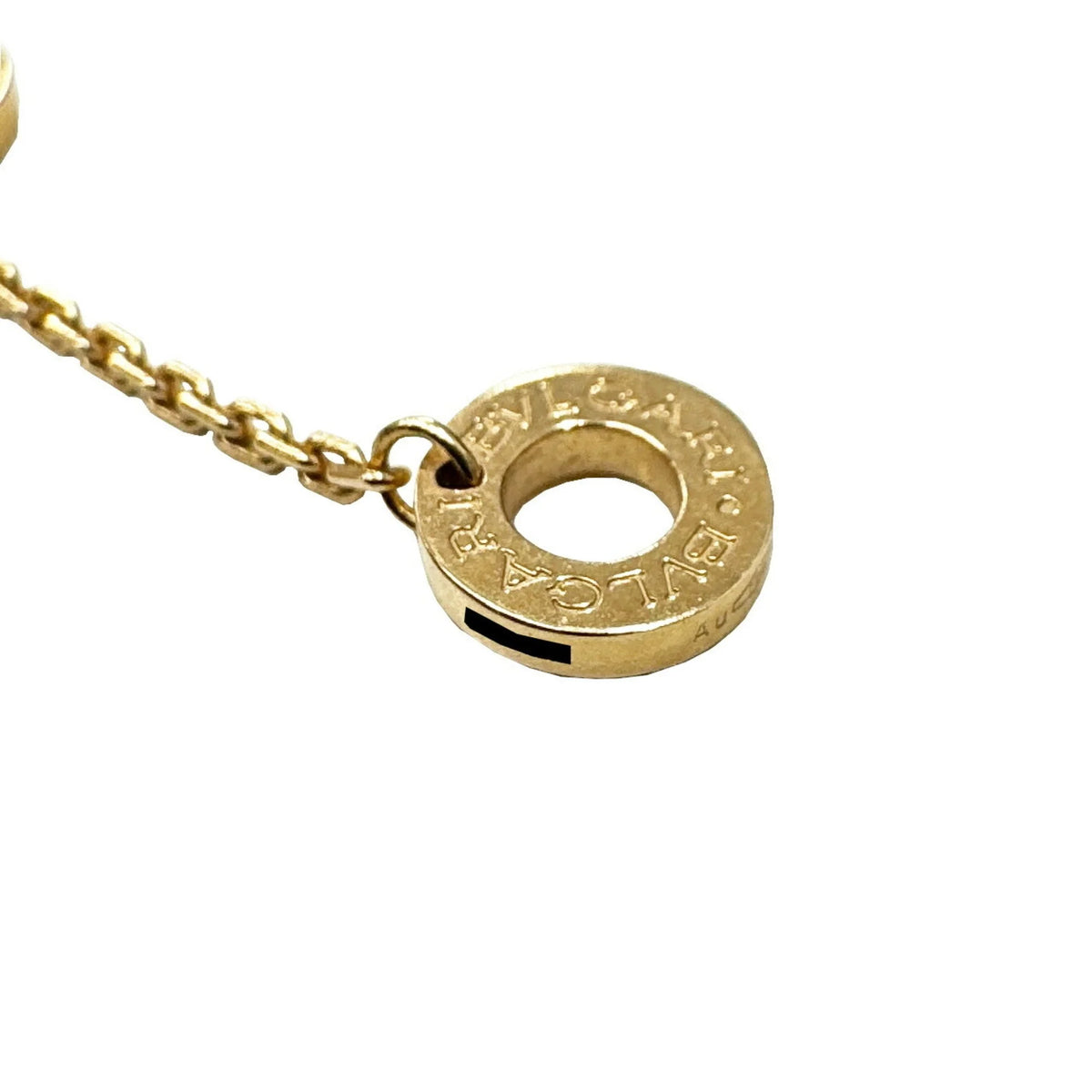 Used BVLGARI Bvlgari Diva Dream Necklace Malachite Diamond K18PG D0.28ct Pink Gold 7.3g Ladies Pendant (Good)