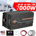 7000W Pure Sine Wave Car Power Inverter DC 12V To AC 120V LCD Car RV Solar Converter